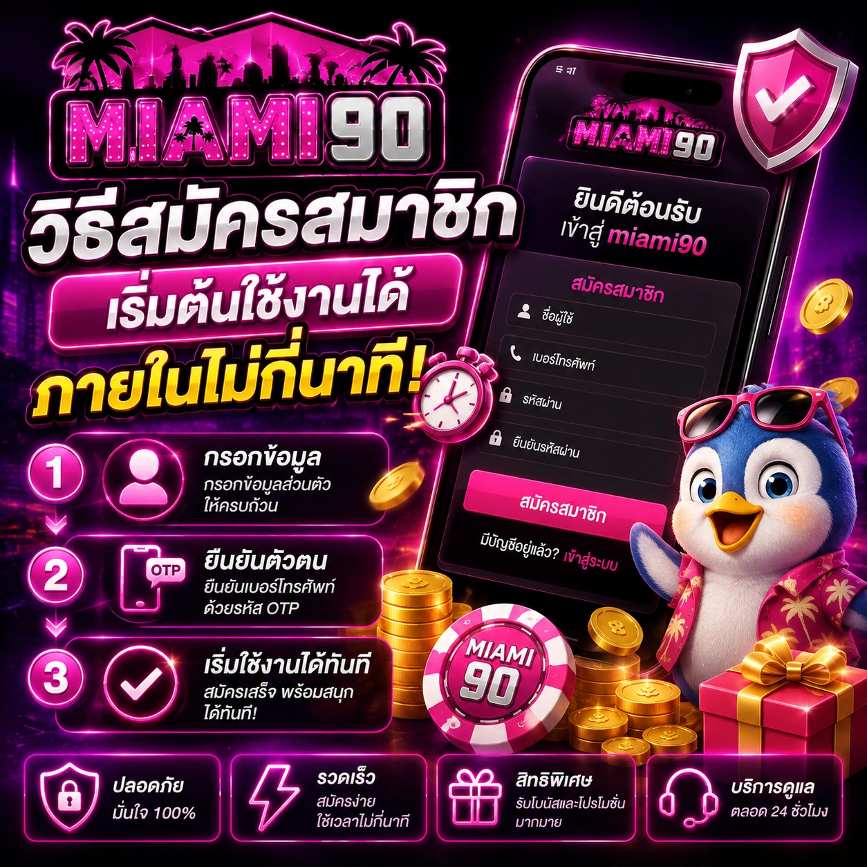 วิธีสมัครสมาชิกและเตรียมข้อมูลก่อนเริ่มใช้งาน